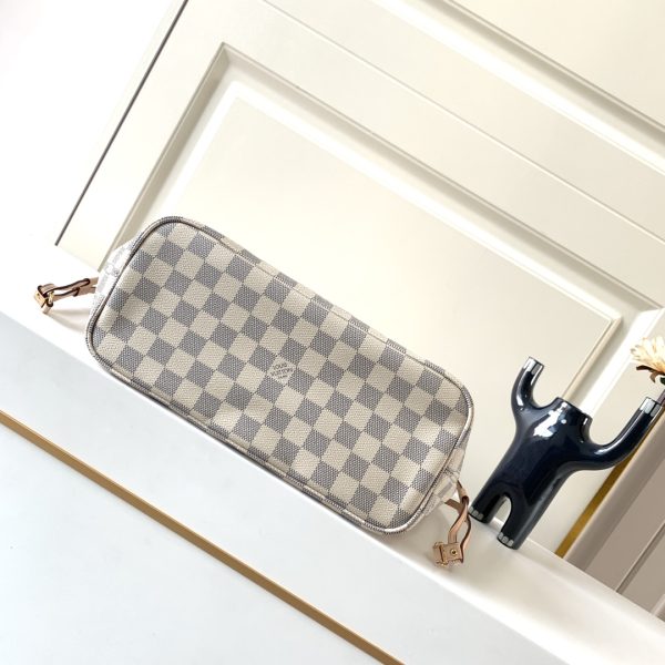 Replica LV Damier Azur Neverfull Pink PM/MM/GM Handbag - Image 8