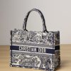 Best Replicas Bags - Replica Dior Medium Book Tote Blue Toile Jouy Embroidery M1295Ztdt_M808 Shop For Best Louis Vuitton LV Replica Bags With Cheap Price