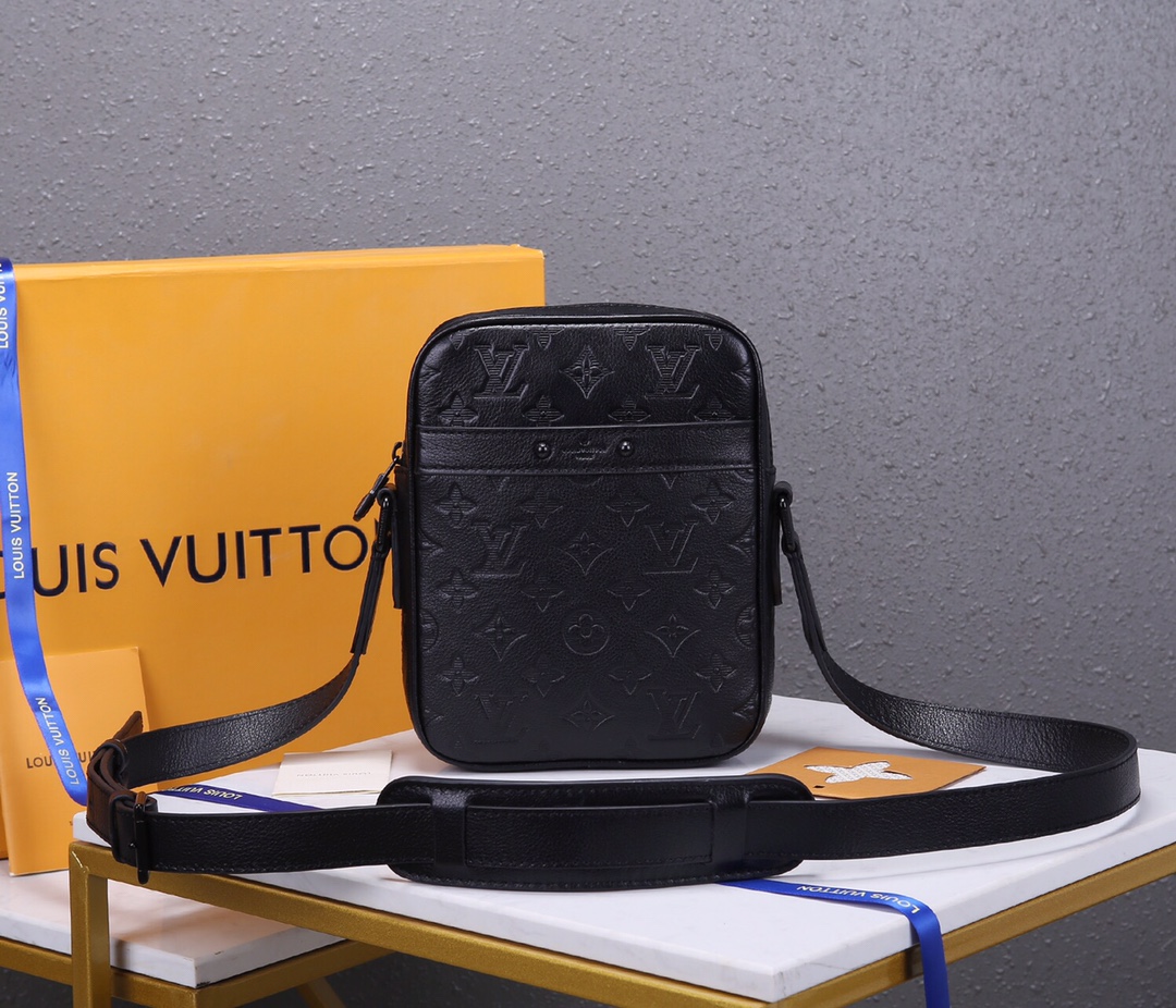 Louis Vuitton Monogram Shadow Danube Slim Black Replica M44972