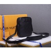 Best Replicas Bags - Louis Vuitton Monogram Shadow Danube Slim Black Replica M44972 Shop For Best Louis Vuitton LV Replica Bags With Cheap Price