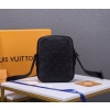 Best Replicas Bags - Louis Vuitton Monogram Shadow Danube Slim Black Replica M44972 Shop For Best Louis Vuitton LV Replica Bags With Cheap Price