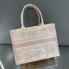 Best Replicas Bags - Replica Dior Pink Book Tote w/ Toile De Jouy Embroidery M1296Ztdt_M956 Shop For Best Louis Vuitton LV Replica Bags With Cheap Price
