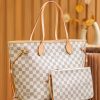 Best Replicas Bags - Replica LV Damier Azur Neverfull Tote White PM/MM/GM Shop For Best Louis Vuitton LV Replica Bags With Cheap Price