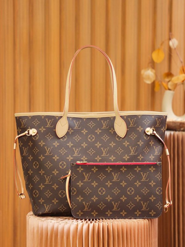 Replica LV Monogram Neverfull Red PM/MM/GM M41177 Tote - Image 4
