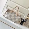 Best Replicas Bags - Replica LV Damier Azur Neverfull Pink PM/MM/GM Handbag Shop For Best Louis Vuitton LV Replica Bags With Cheap Price