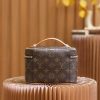 Best Replicas Bags - Louis Vuitton Replica Mini Toiletry Pouch M44495 Shop For Best Louis Vuitton LV Replica Bags With Cheap Price