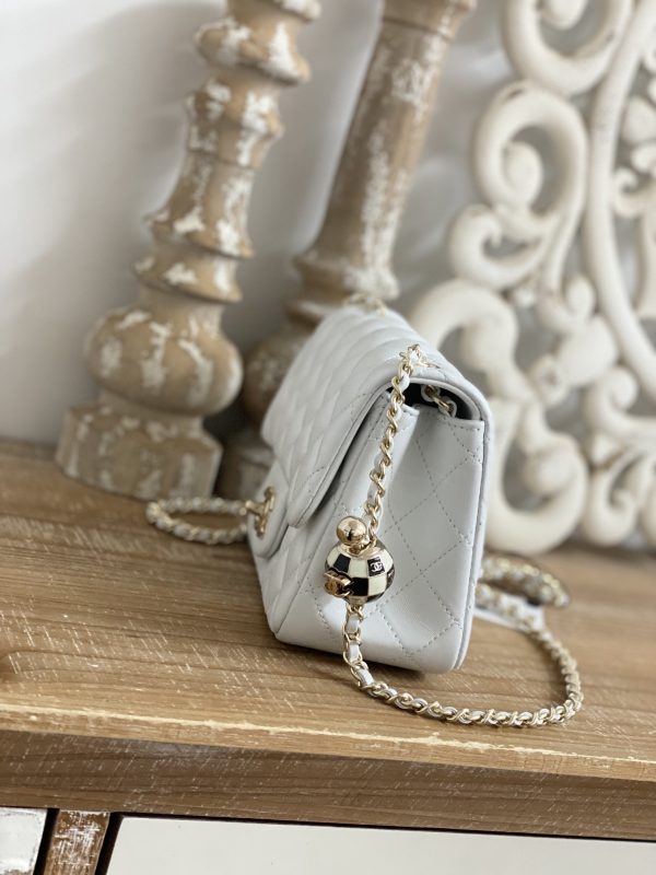 Replica Chanel CF Mini 1786 in White | Luxe Style - Image 8