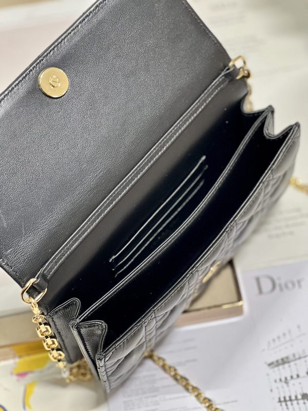 Replica Dior Miss Mini Bag Black Lambskin Cannage Design - Image 3