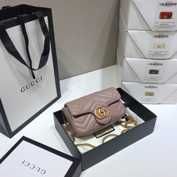 Gucci GG Marmont Mini Bag Light Purple Replica - 476433 - Image 8