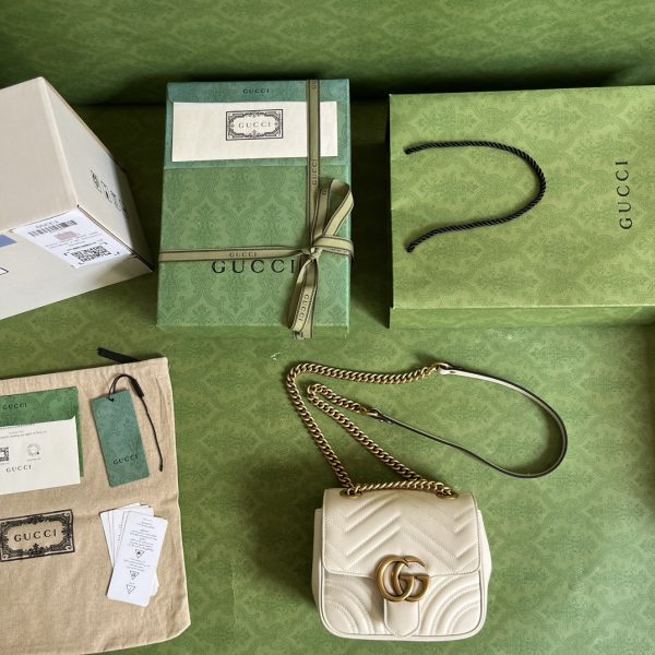 Replica Gucci Marmont GG White Handbag 739682 - Image 2