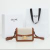 Best Replicas Bags - Celine Teen Triomphe Replica Bag - Textile & Calfskin Shop For Best Louis Vuitton LV Replica Bags With Cheap Price
