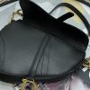 Best Replicas Bags - Replica Dior Saddle Bag - Black Grained Calfskin M0455Cbaa_M900 Shop For Best Louis Vuitton LV Replica Bags With Cheap Price