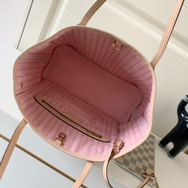 Replica LV Damier Azur Neverfull Pink PM/MM/GM Handbag - Image 2