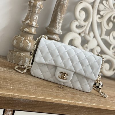 Replica Chanel CF Mini 1787 in White