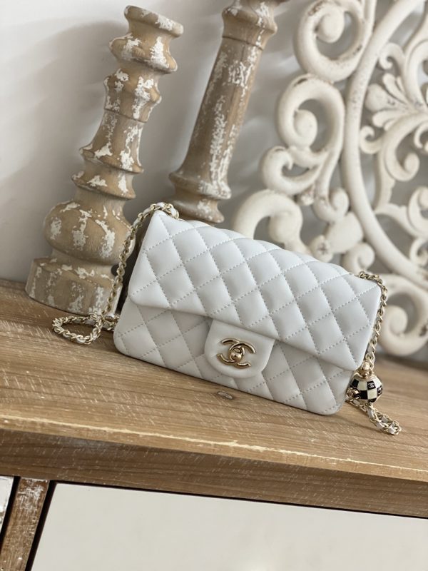 Replica Chanel CF Mini 1787 in White