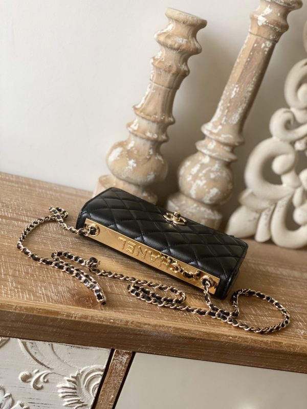 Chanel Replica Wallet On Chain in Black - Ap1450 - Image 3