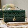Best Replicas Bags - Replica Dior Miss Mini Bag in Rose Pine Green Patent Shop For Best Louis Vuitton LV Replica Bags With Cheap Price