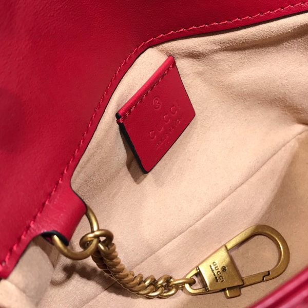Replica Gucci GG Marmont Super Mini Red Bag 476433 - Image 2
