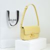 Best Replicas Bags - Replica Celine Triomphe Calfskin Shoulder Bag - Yellow Shine Shop For Best Louis Vuitton LV Replica Bags With Cheap Price