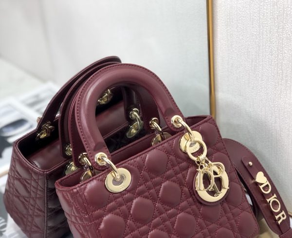 Replica Dior Lady Bag Cherry Red Patent Calfskin M0565Owcb_M323 - Image 6