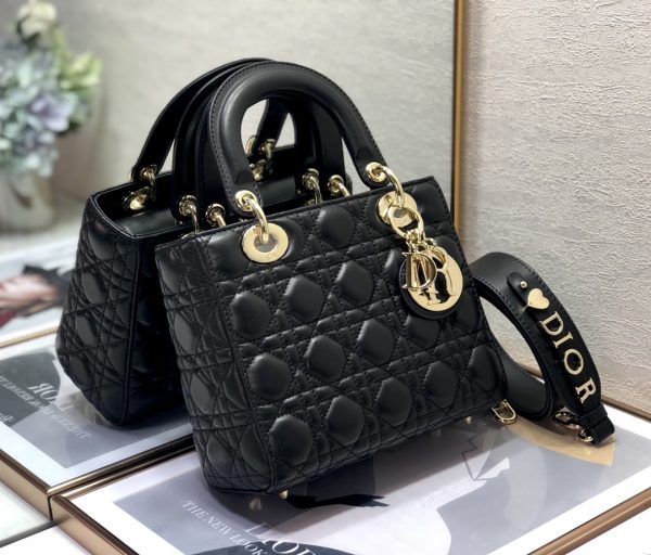 Replica Dior Lady Bag Black Patent Cannage M0565Owcb_M900 - Image 5