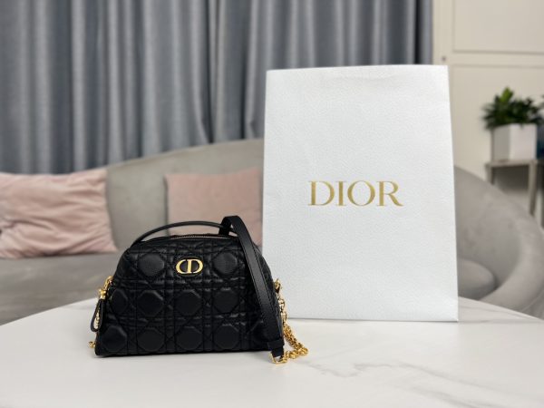 Replica Dior Caro Mini Bag in Black, Style S5163Uwhc_M900