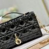 Best Replicas Bags - Replica Dior Miss Mini Bag - Black Patent Cannage Calfskin Shop For Best Louis Vuitton LV Replica Bags With Cheap Price