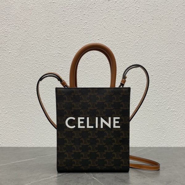 Replica Celine Triomphe Mini Tote in Black | Timeless Elegance