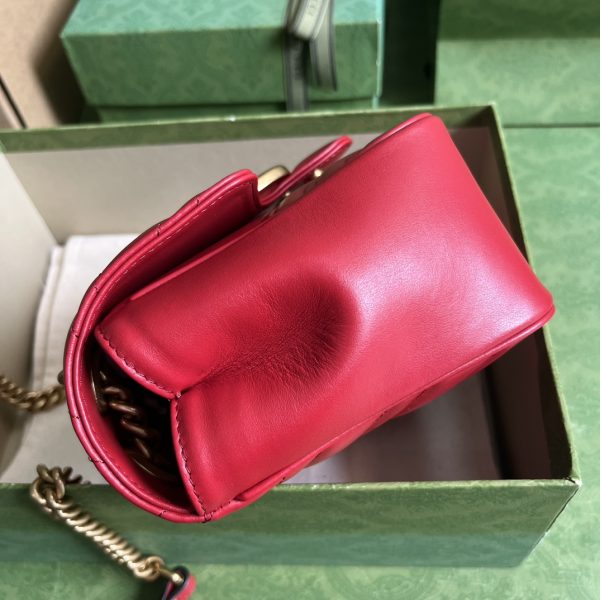 Replica Gucci Marmont GG Red Crossbody Bag 739682 - Image 9