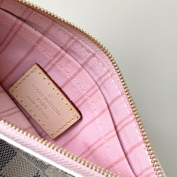 Replica LV Damier Azur Neverfull Pink PM/MM/GM Handbag - Image 9