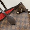 Best Replicas Bags - Louis Vuitton Damier Ebene Neverfull Bag M41603 Replica Red GM/PM/MM Shop For Best Louis Vuitton LV Replica Bags With Cheap Price