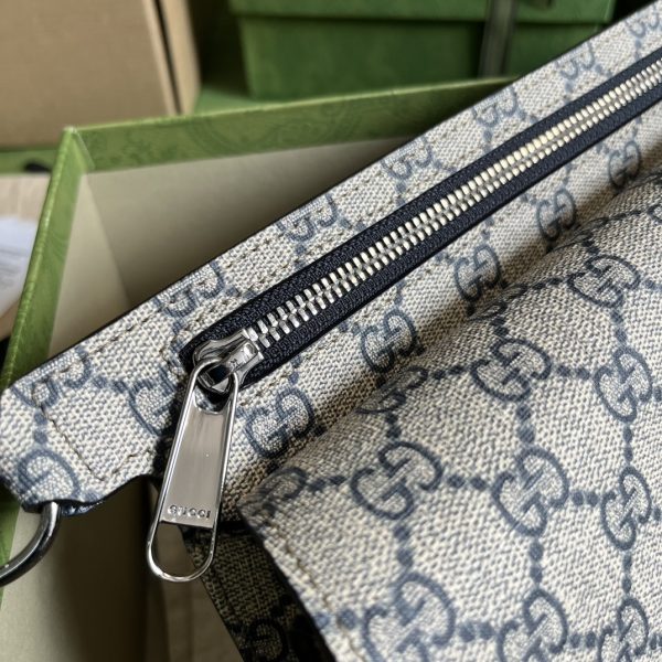 Replica Gucci Blondie Belt Bag GG Supreme Canvas Grey 718154 - Image 5