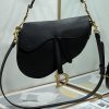 Best Replicas Bags - Replica Dior Saddle Bag - Black Grained Calfskin M0455Cbaa_M900 Shop For Best Louis Vuitton LV Replica Bags With Cheap Price