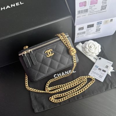 Replica Chanel Black Vanity Case Ap3204