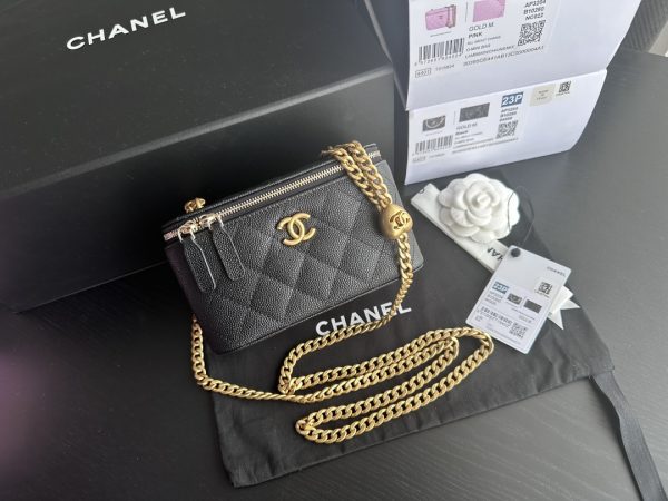 Replica Chanel Black Vanity Case Ap3204
