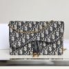 Best Replicas Bags - Replica Dior Saddle Pouch in Blue Oblique Jacquard Shop For Best Louis Vuitton LV Replica Bags With Cheap Price