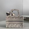 Best Replicas Bags - Replica Dior Book Tote Small Gray Oblique Embroidery Bag Shop For Best Louis Vuitton LV Replica Bags With Cheap Price