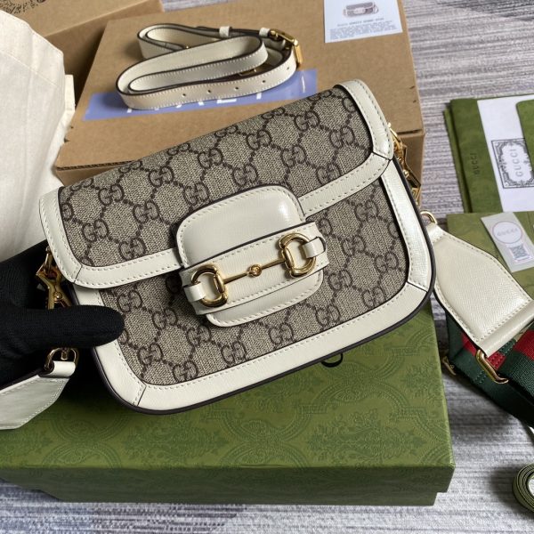 Gucci Horsebit Min Replica - White 658574 - Image 4