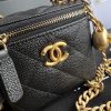 Best Replicas Bags - Replica Chanel Black Calfskin Clutch w/ Gold Chain Ap3203 Shop For Best Louis Vuitton LV Replica Bags With Cheap Price