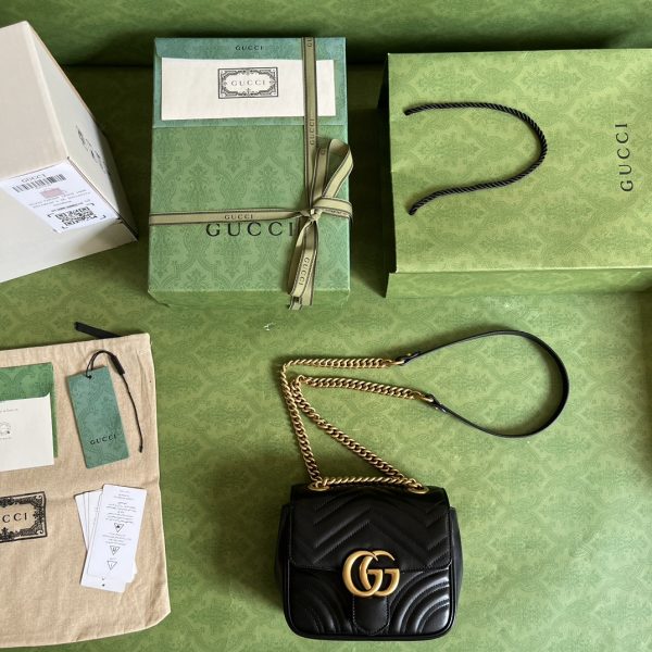 Replica Gucci Marmont GG Black 739682 Handbag - Image 6