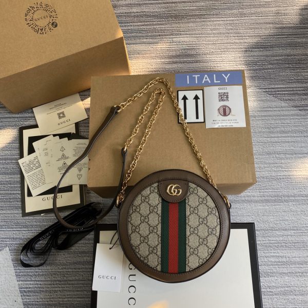 Replica Gucci Ophidia Mini GG Round Shoulder Bag