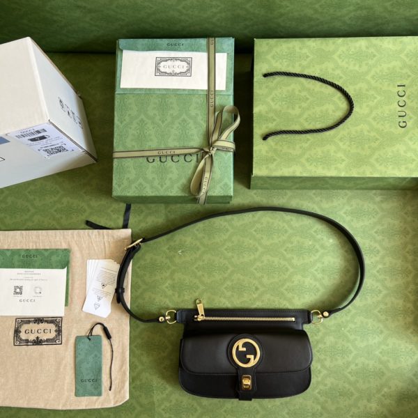 Replica Gucci Blondie Belt Bag in Black - Style 718154 - Image 8