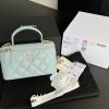 Best Replicas Bags - Chanel 22 Cyanine Replica Handbag Ap2199 - Stylish & Elegant Shop For Best Louis Vuitton LV Replica Bags With Cheap Price