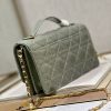 Best Replicas Bags - Dior Miss Mini Bag Replica in Rock Gray Patent Calfskin Shop For Best Louis Vuitton LV Replica Bags With Cheap Price