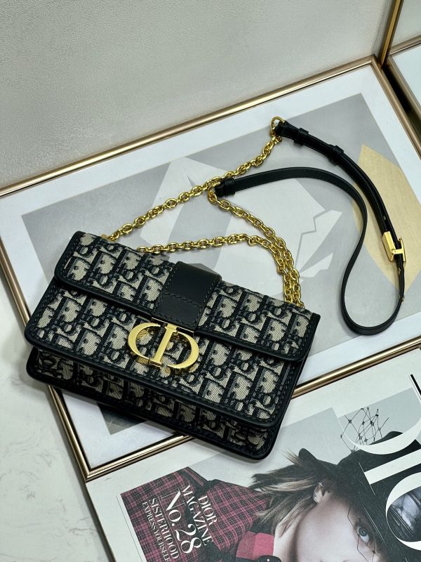 Blue Dior Oblique Jacquard Replica 30 Montaigne Bag M9208Utzq_M928 - Image 4