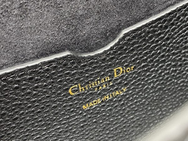 Replica Dior Bobby Bag Black Box Calfskin, Blue Oblique Strap M9320Umob - Image 9
