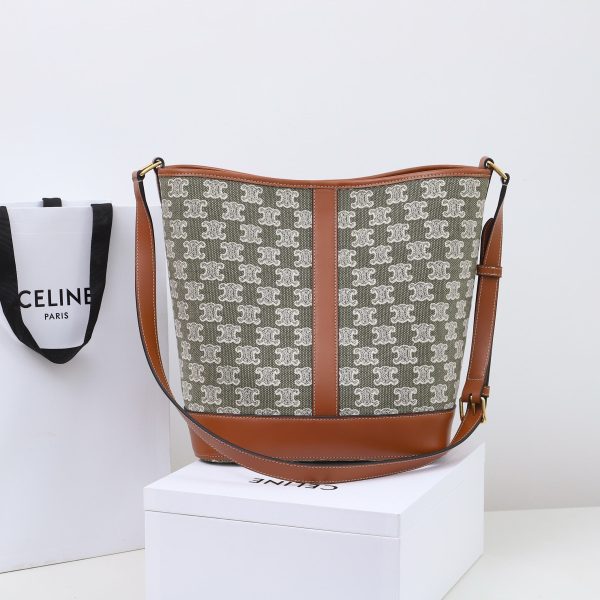 Celine Triomphe Medium Bucket Bag Replica
