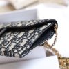 Best Replicas Bags - Dior Saddle Wallet with Chain - Blue Oblique Jacquard Shop For Best Louis Vuitton LV Replica Bags With Cheap Price