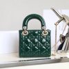 Best Replicas Bags - Replica Dior Mini Lady Dior Bag - Emerald Green Patent Calfskin Shop For Best Louis Vuitton LV Replica Bags With Cheap Price