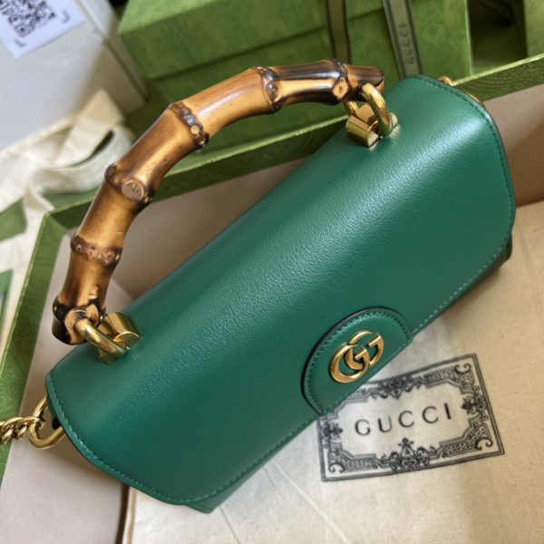 Replica Gucci GG Bamboo Top Handle Bag – Small - Image 2
